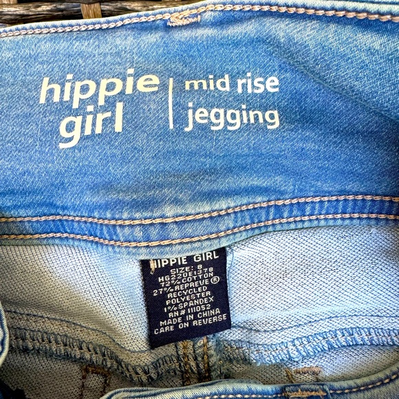 Hippie Girl, Mid-Rise Jegging, Blue Denim, Size 8 - Picture 3 of 3